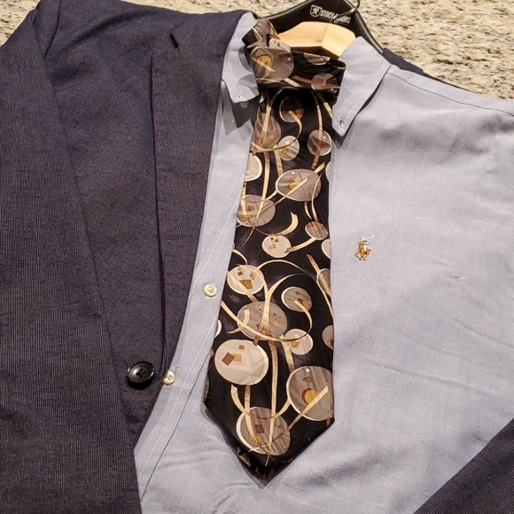 Artsy Martin Wong Men's Tie VTG - Picture 2 of 3